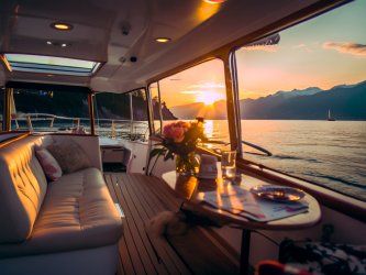 Эскорт-предложение прогулка на катамаране с романтической обстановкой