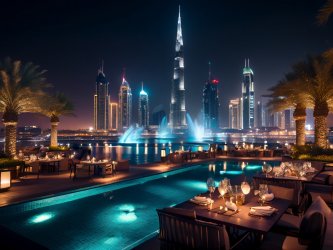 Бурдж-Халия и Дубай: ужин с видом на фонтаны оставят незабываемые впечатления
