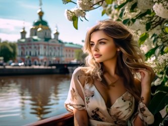 Санкт-Петербург - это город, где можно расслабиться и насладиться общением с VIP моделью в чайном домике у воды