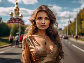 Эскорт-модель в путешествии по Золоту кольцу России