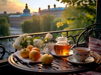 Спутница для уютного чая на террасе с видом на Дон в Ростове-на-Дону