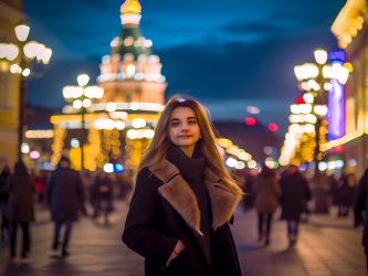 Площадь Куйбышева: сердце Самары в компании эскорт модели