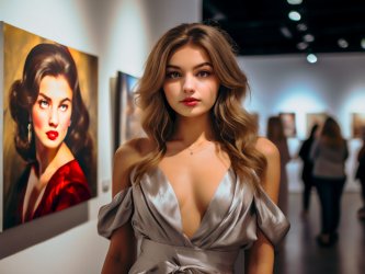 Девушка на закрытой выставки: Как стать настоящей спутницей для художника